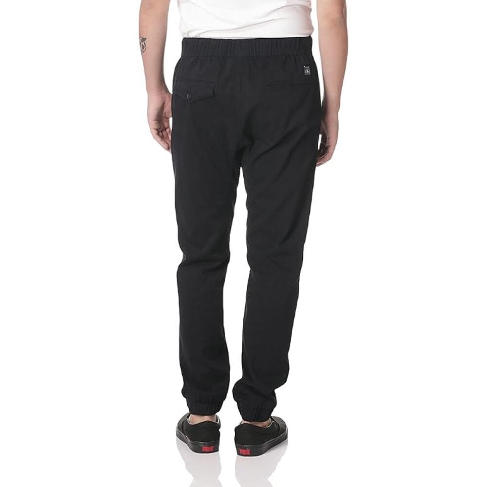 SOUTHPOLE Men's Stretch Twill Casual Jogger Pants Size 5XB In Black